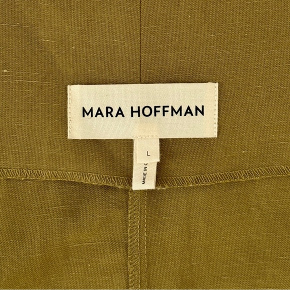 Mara Hoffman Midi Linen-Blend Anna Paper-Bag Skirt - Picture 7 of 8